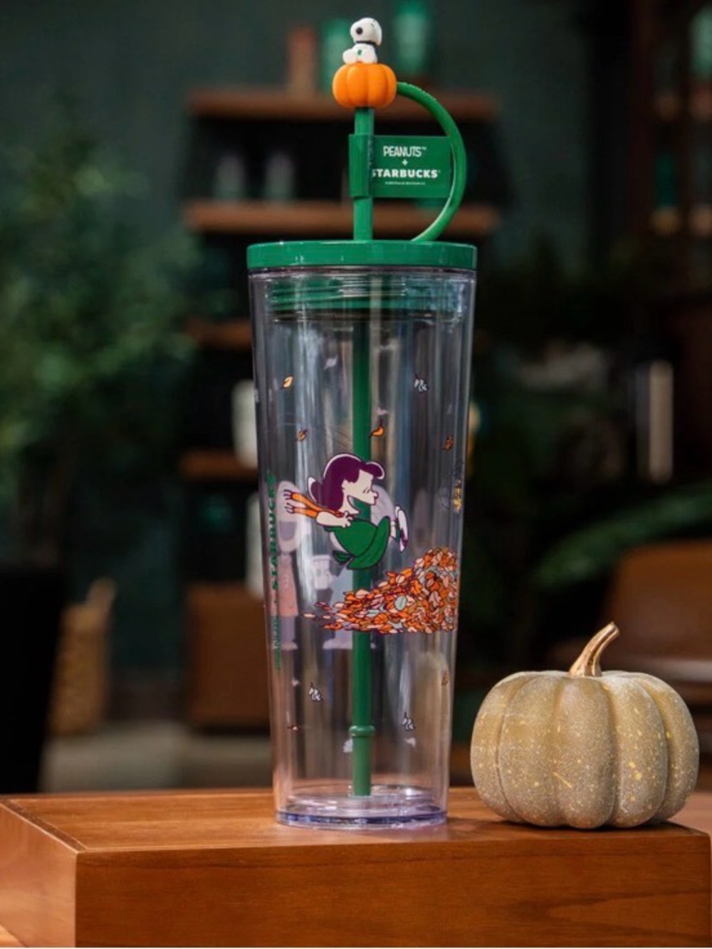 Starbucks x Peanuts Snoopy Great Pumpkin 24oz Cold Cup Tumbler 2026 NWT
